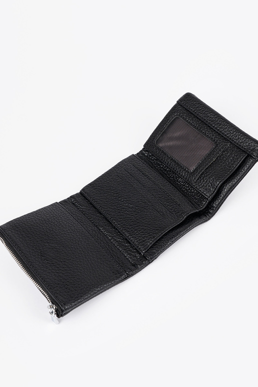 Schwarze Damenbörse aus Kunstleder,... Schwarze Damenbörse aus Kunstleder,...