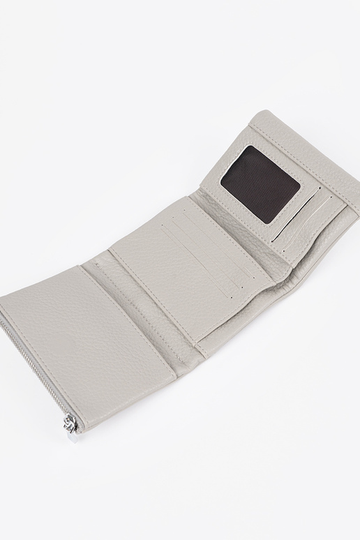 Graue Damenbörse aus Kunstleder,... Graue Damenbörse aus Kunstleder,...