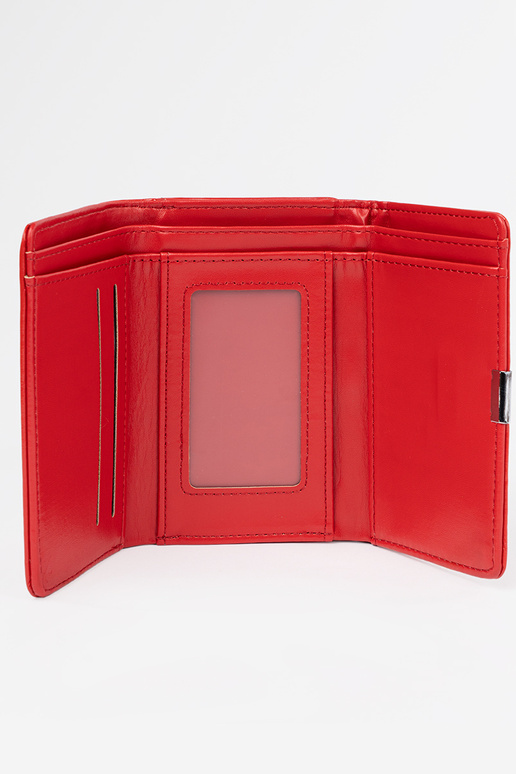 Rote Damenbörse aus Kunstleder Rote Damenbörse aus Kunstleder