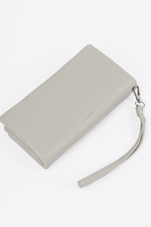 Große Damenbörse in grau Große Damenbörse in grau