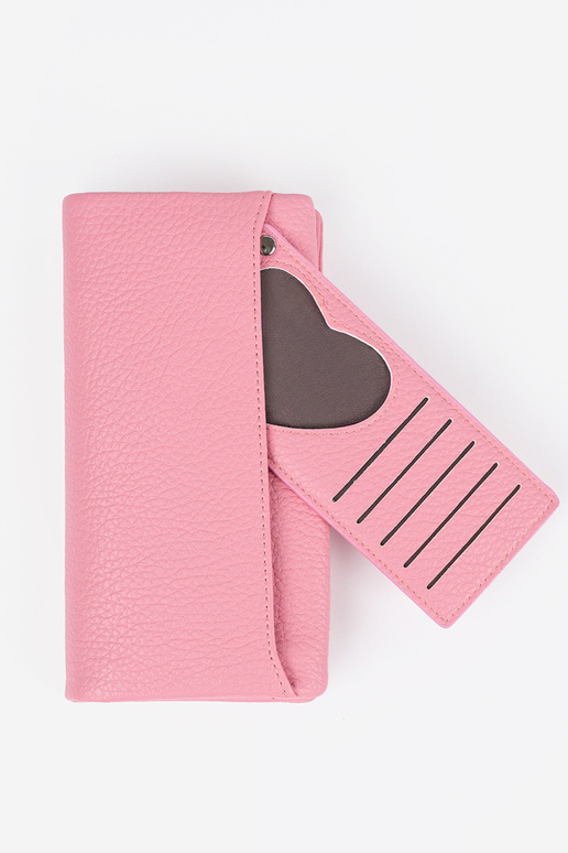 Große Damenbörse in rosa Große Damenbörse in rosa