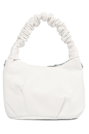 Helle sandfarbene Handtasche