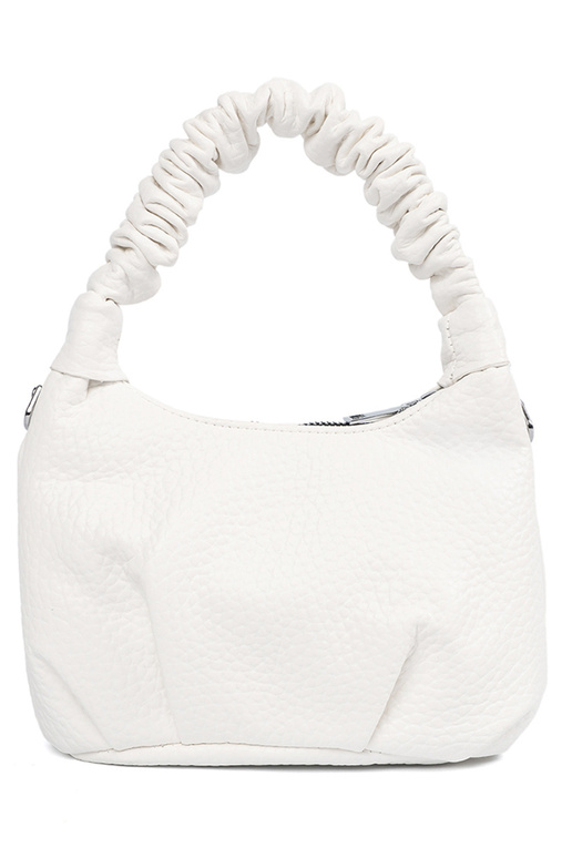 Helle sandfarbene Handtasche