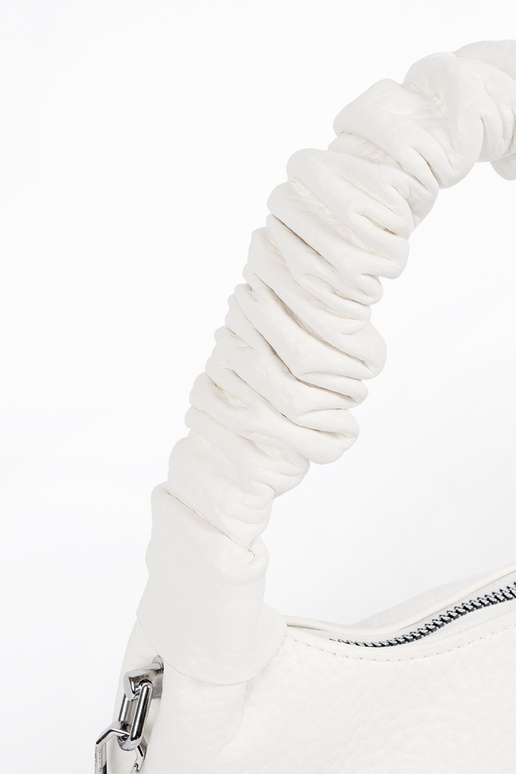 Helle sandfarbene Handtasche