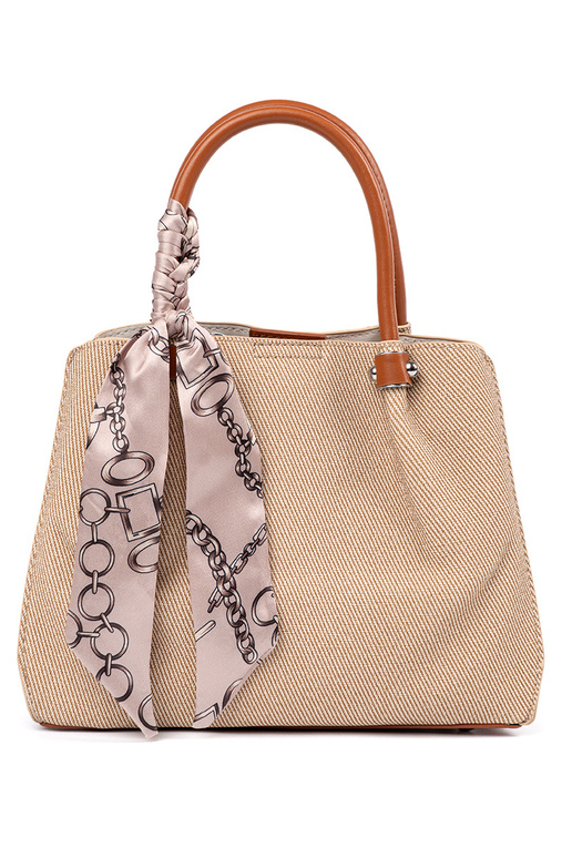 Graue kleine Handtasche mit Griff