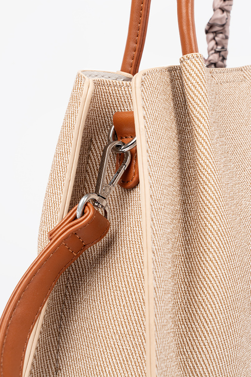 Graue kleine Handtasche mit Griff