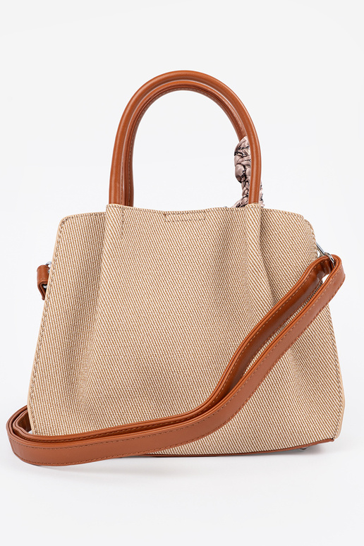 Graue kleine Handtasche mit Griff