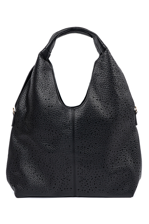 Schwarze durchbrochene Damenhandtasche