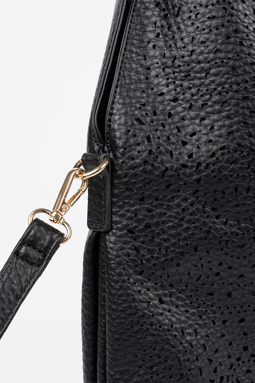 Schwarze durchbrochene Damenhandtasche