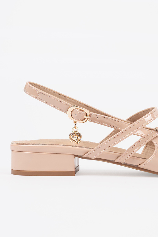 Lackierte Damen Sandfarben High Heels...