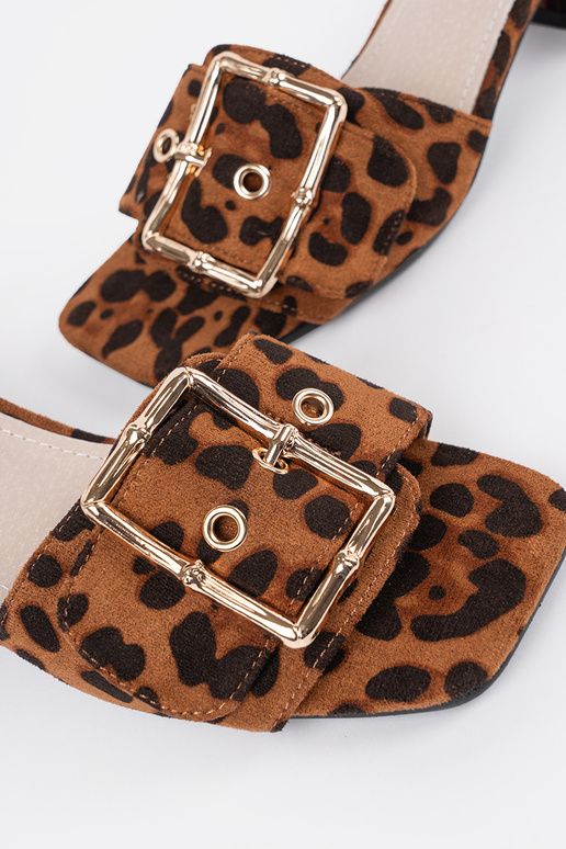 Damen Absatzpantoffeln mit...