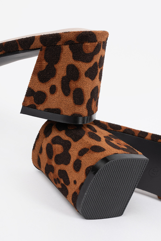 Damen Absatzpantoffeln mit...