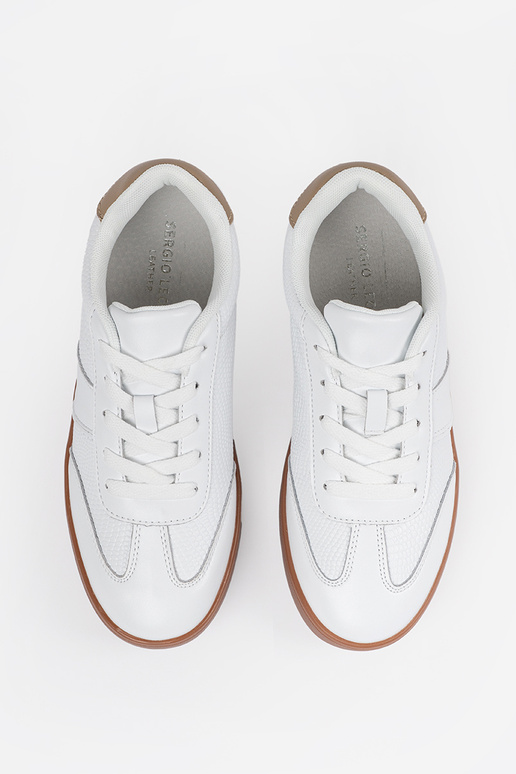 Weiße Wildleder-Sport Schuhe für... Weiße Wildleder-Sport Schuhe für...