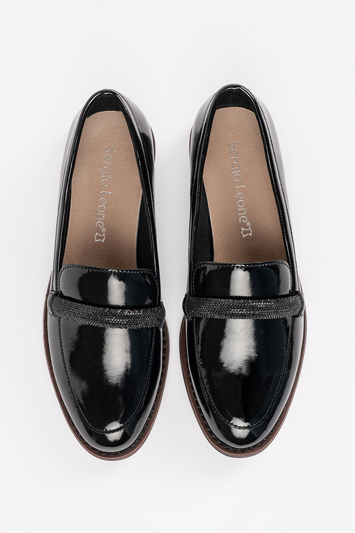 Schwarze Mokassins für Damen mit... Schwarze Mokassins für Damen mit...