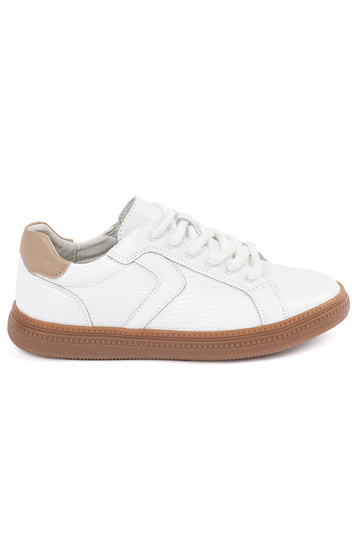 Weiße Leder-Sport Schuhe...