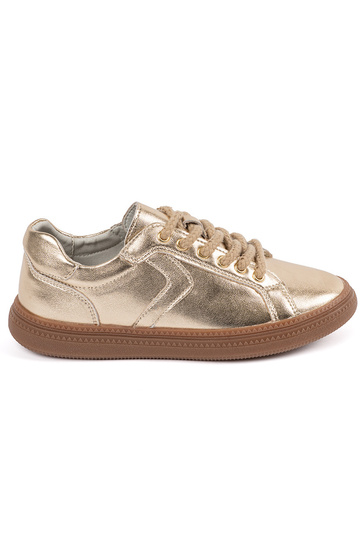 Goldene Leder-Sport Schuhe...