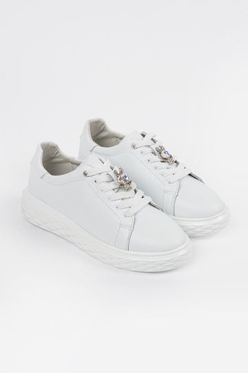 Weiße Leder-Sport Schuhe... 2