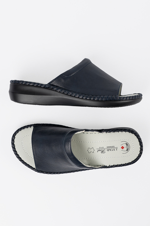 Damen Pantoletten mit Leder-Einlagen... Damen Pantoletten mit Leder-Einlagen...