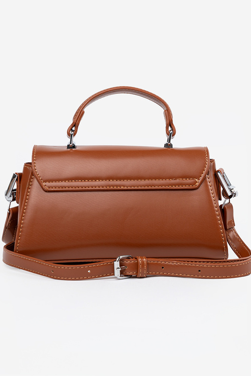 Helle sandfarbene kleine Handtasche