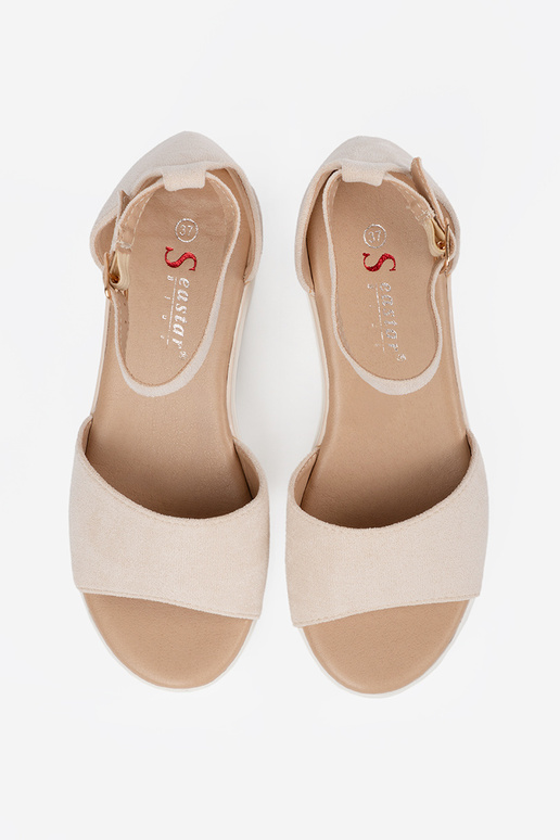 elfenbeinfarbe Sandalen Frauen na... elfenbeinfarbe Sandalen Frauen na...