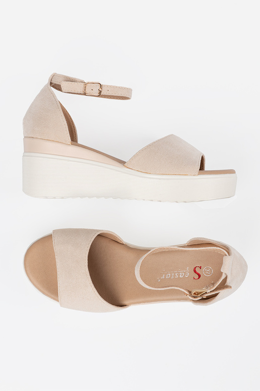 elfenbeinfarbe Sandalen Frauen na... elfenbeinfarbe Sandalen Frauen na...