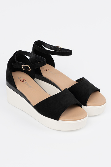 schZuarze Farbe Sandalen... 2