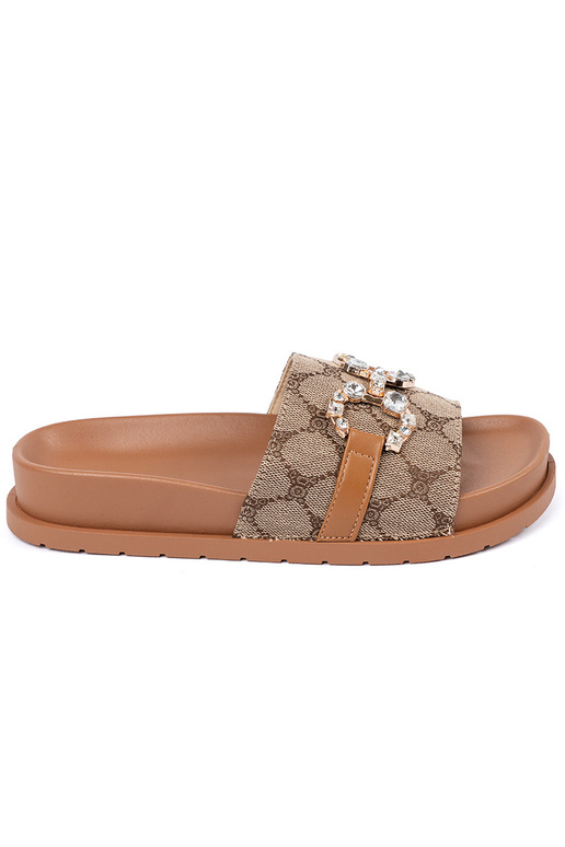 braune Farbe Hausschuhe ze zdobieniem braune Farbe Hausschuhe ze zdobieniem