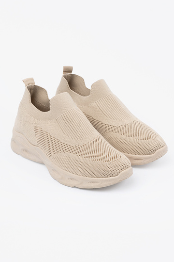 Sandfarbene Sportschuhe mit... 2