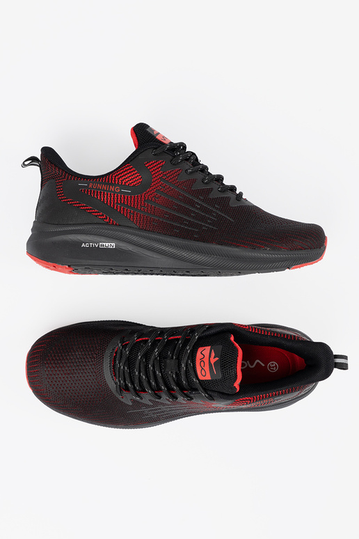 SchZuarz und-Rot Sportschuhe do biegania