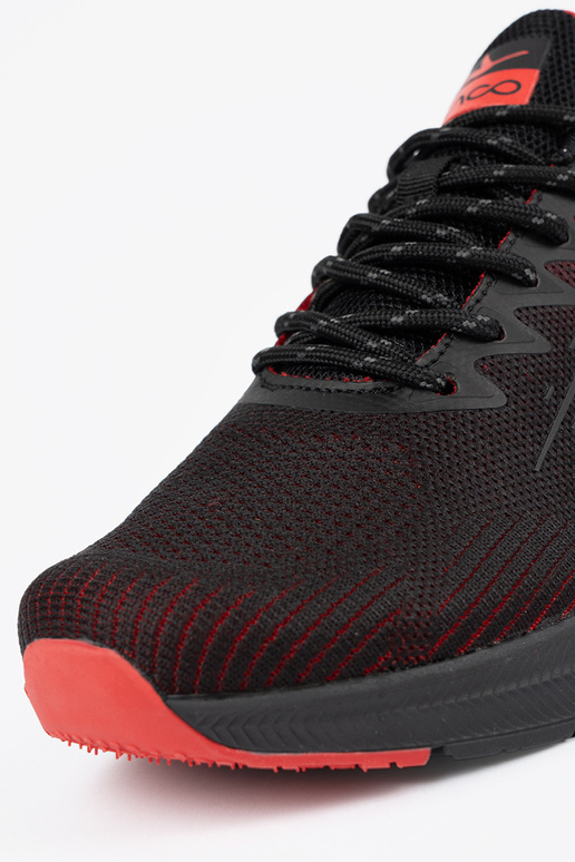 SchZuarz und-Rot Sportschuhe do biegania