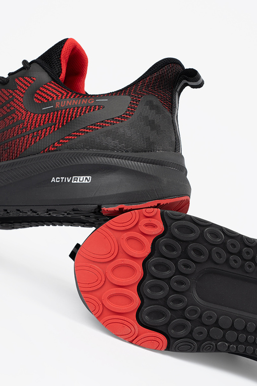 SchZuarz und-Rot Sportschuhe do biegania