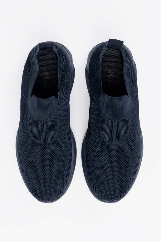 Blaue Damen Sportschuhe mit Verschluss