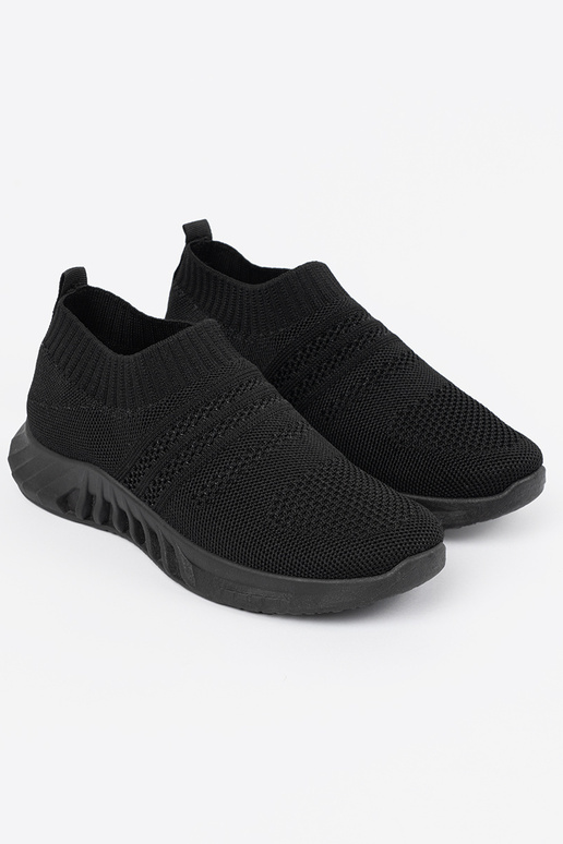 Schwarze Damen Sportschuhe mit...