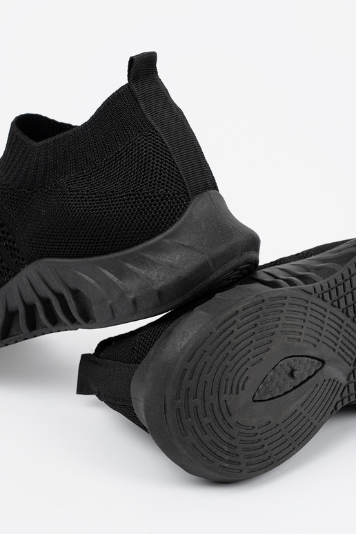 Schwarze Damen Sportschuhe mit...