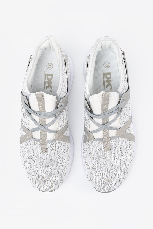 Sportliche weiße-graue Schuhe