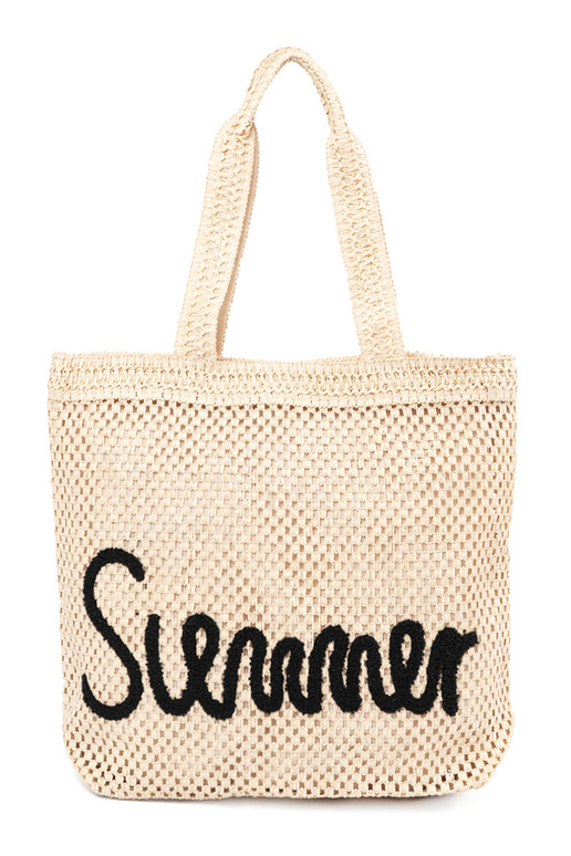 Helle Beigefarbene Strandtasche Helle Beigefarbene Strandtasche