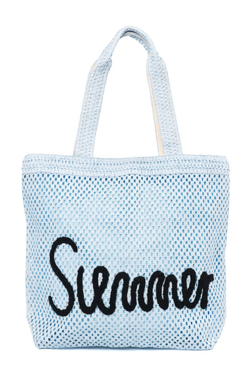 Blaue Strandtasche