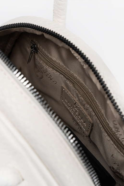 Weiße Geldbörse mit Riemen