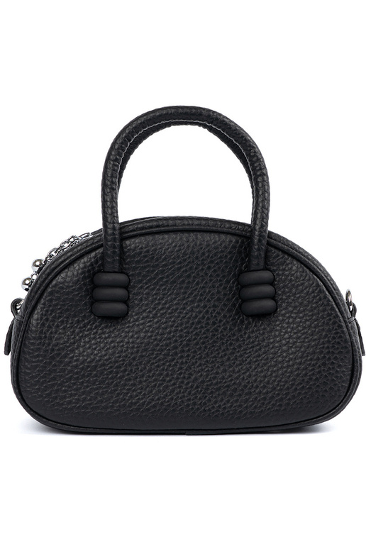 Schwarze Geldbörse mit Riemen