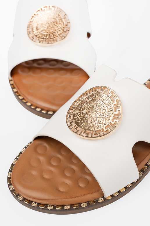 Hausschuhe Zueiße Farbe mit Goldbesatz Hausschuhe Zueiße Farbe mit Goldbesatz