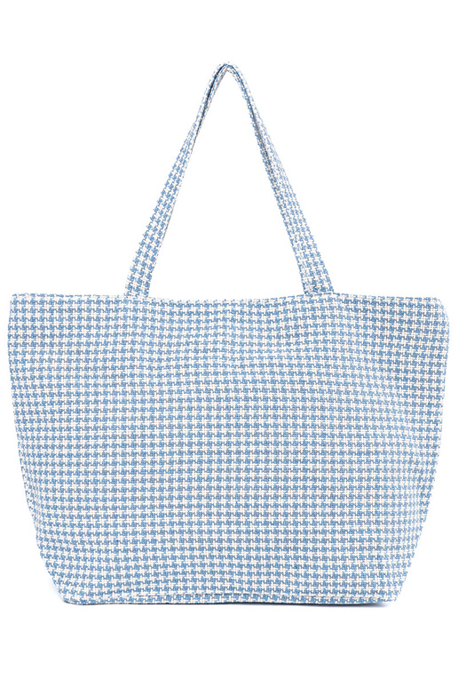 Strandtasche/Beutel mit blau-weißem...