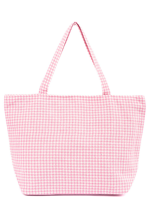 Strandtasche/Beutel mit rosa-weißem...