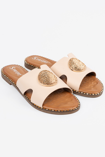 Hausschuhe hellBeige mit... 2