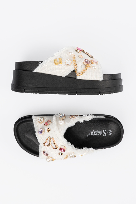 Zueiße Farbe Hausschuhe mit...