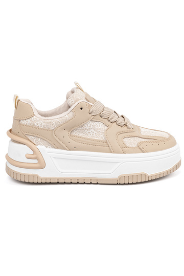 Beige Freizeit-Schuhe für...