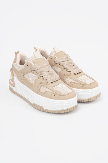 Beige Freizeit-Schuhe für... 2