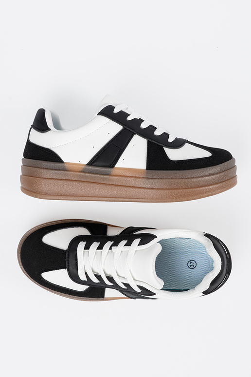 Schwarz-weiße Sportschuhe im...