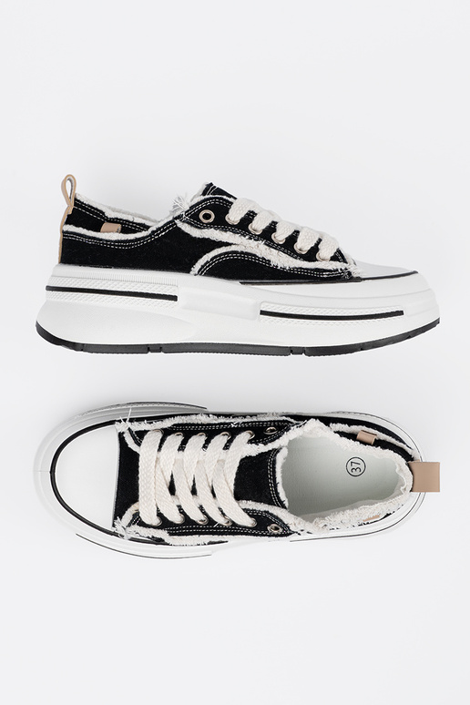 Schwarze Damen Sportschuhe im...