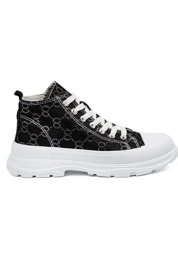 Schwarze Schuhe mit...