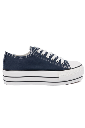 Blaue Damen Schuhe mit...
